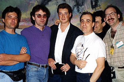 Vic 1992. Jim Kelly y demás profesores del seminario de Música Moderna Guitarra y nuevas tecnologías.
