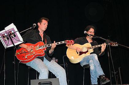 Con Raul Rodriguez 'Eterno' en el Teatro Calderón. Pñaranda de Bmonte. Salamanca. 8-8-2009